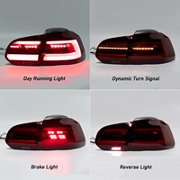 Feu arrière à LED avec lentille transparente, nouveau, Plug+Play, clignotant séquentiel pour Volkswagen Golf 6 2009-2013, pièce d'origine 5K0945207