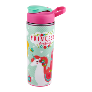 Borraccia per Bambini Ecologica Riutilizzabile da 330ml Senza BPA con Doppia Parete, Coperchio Ribaltabile e Cannuccia - Product Image 3