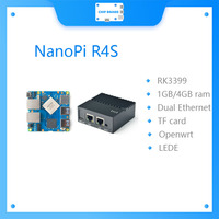 FriendlyELEC NanoPi R4S 1GB, passerelles Ethernet double Gbps, RK3399, prend en charge les systèmes OpenWrt LEDE, V2ray, SSR, Linux Rockchip
