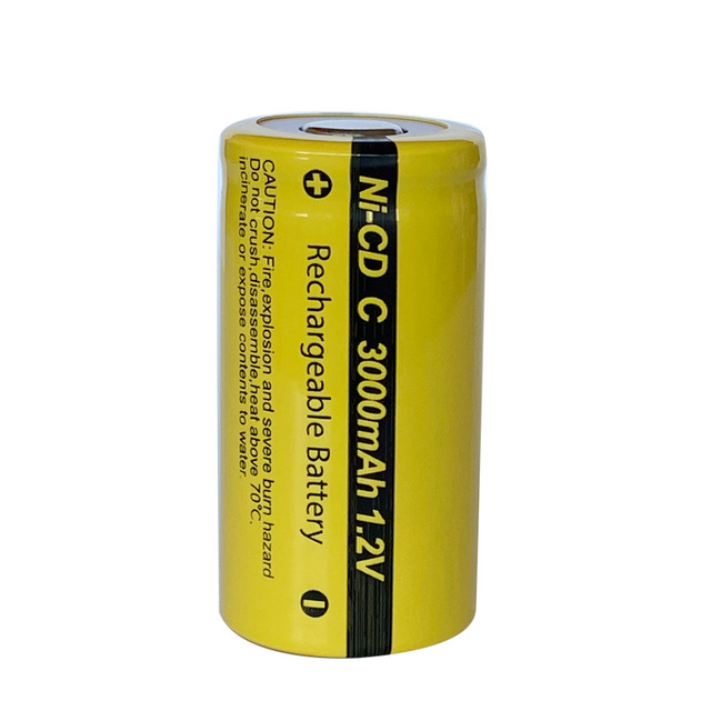 1.2v Ni-Cd C Size 3000mah High Capacity Rechargeable Battery for Power Tools