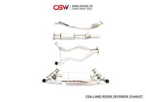 ランドローバーディフェンダー3.0MY2020キャットバック用リモコン付き中国メーカーカスタマイズ排気キャットバックフロントパイプ - Product Image 2