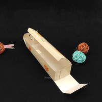Boîte à hot-dogs en papier recouvert de gaufres Lolly pour usage industriel alimentaire