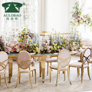 Modern Gold-Plated Metal <b>Velvet</b> Stainless Steel Hotel Wedding <b>Chair</b> - Product Image 3