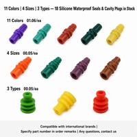 Tapón de Cavidad Sellado Impermeable de Silicona, 11 Colores, 18 Tipos, Conector para Arnés de Cables Automotriz, Reemplazo OEM de Marca Internacional