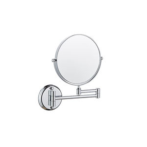 20cm Rond Double Bras Étendre Double Côté 10X Grossissant Pliant Mur Monté Salle De Bains Miroir De Maquillage Hauteur Réglable - Product Image 1