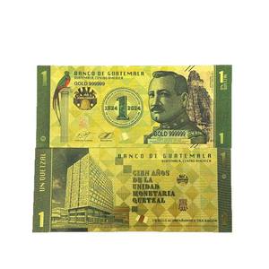 Heißer Verkauf: Guatemala Goldbanknote – Guatemala-Geld in 24K vergoldet für Sammler - Product Image 1