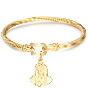 Pulsera en Forma de Corazón de 14 mm, Acero Inoxidable, Acero de Titanio, Hebilla de Herradura, Joyería Unisex, Regalo - Product Image 4