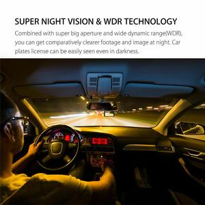 Caméra de tableau de bord 4.0 pouces, écran tactile IPS HD 1080P, Vision nocturne infrarouge, boîte noire pour voiture - Product Image 3