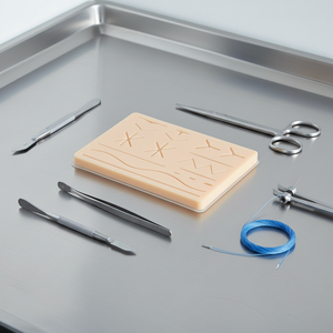 Coussin d'entraînement en silicone épaissi pour la suture - Module de simulation de plaies multi-motifs pour la formation des étudiants en médecine - Product Image 3