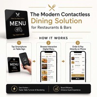 Carte de revue NFC RFID personnalisée avec code QR, étanche, italien, allemand, français, espagnol, vente en gros