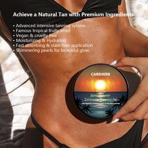 Crema Aceleradora del Bronceado para Exteriores de Marca Privada Mango Gold Shimmer Gel Intensivo para Bronceado - Product Image 3