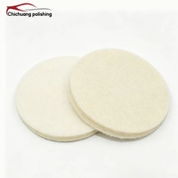 Disque de polissage en feutre de laine simple face de haute qualité, 3-7 pouces, 100% feutre de laine, tampons de polissage pour detailing automobile, OEM, pour marbre