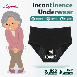 Sous-vêtements d'<span class=keywords><strong>incontinence</strong></span> Lynmiss ultra doux et respirants <span class=keywords><strong>pour</strong></span> femmes, séchage rapide, réutilisables, protection urinaire, vente en gros sous marque privée - Product Image 1