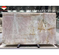 Prix de gros Dalle de marbre Pandora brésilien Panneau mural de Patagonie Pierre naturelle de luxe Design moderne Grande dalle de marbre rose