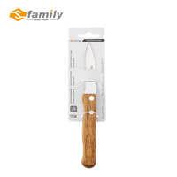Cuchillo para mantequilla de acero inoxidable con mango de madera bien recibido en 15cm Venta al por mayor Cuchillos para mantequilla de color natural Utensilios de cocina