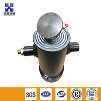 Mini vérin hydraulique télescopique multi-étages avec construction en acier et roulement pour remorque benne basculante, pression 250 bars