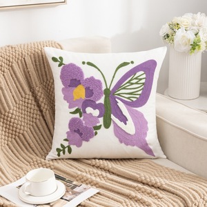 Rural Style Decorative Home Sofa Pillow <strong>Cover</strong> Flower Pattern <strong>Cushion</strong> <strong>Covers</strong> <strong>Without</strong> Core for Summer Anne's Home - Product Image 5