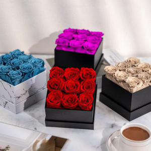 Caja de Regalo con 16 Rosas Eternas, Rosas Rojas Preservadas para Siempre, Caja de Regalo para Cumpleaños y Día de San Valentín - Product Image 4