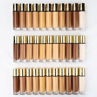 Fond de Teint de Marque Privée 29 Couleurs Base Correcteur Imperméable Crème Visage Cosmétique 30ML Fond de Teint Liquide Couverture Complète