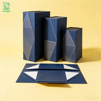 Caja Rígida Plegable con Cierre Magnético Personalizada para Joyería de Alta Gama, Collar, Anillo, Pulsera, Empaque de Regalo de Lujo con Diseño de Logotipo