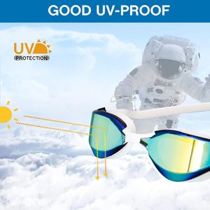 ワイドビュースイミングゴーグルプロフェッショナル防曇UVプロテクション漏れなし女性男性用スイムゴーグル - Product Image 3