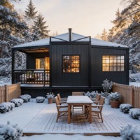 ZYBOX Maison de jardin modulaire préfabriquée, conteneurs pour hôtels et complexes hôteliers, maison conteneur pliable et extensible pour maison de luxe extérieure de 40 pieds