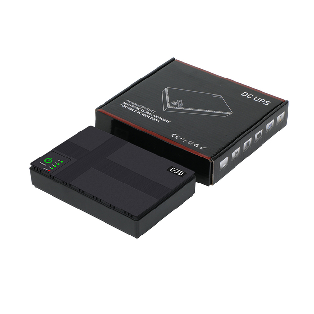 36w Mini UPS Power Supply Large Capacity Power Bank for Computer 5V/9V/12V/24V with 20000mah Lithium Battery for WIFI Router