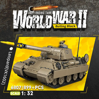Nuevo Tanque Pesado CAYI de la Segunda Guerra Mundial, Modelo Militar, Equipo de la 2.ª Guerra Mundial, MOC Ladrillos de Plástico, Set de Juguetes para Niños OEM, Conjunto de Bloques de Construcción DIY