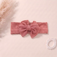 Nouveau bandeau large pour nouveau-né, doux et respirant, avec nœud, accessoires pour cheveux de bébé, protection de la fontanelle pour filles, idéal pour les séances photo mensuelles