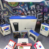 Console de jeu DisPS5 Pro 2TB, livrée avec 5 jeux gratuits et 2 manettes, d'occasion.
