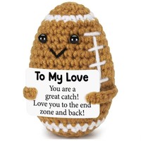 Op maat gemaakte 100 stijlen emotionele handgebreide verjaardagscadeaus, gehaakte toast, positieve gehaakte kleine verjaardagstoastjes voor jou