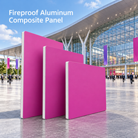 Panneau composite en aluminium ignifuge 4x8 pieds, finition bronze brossé, ACP pour revêtement de hall d'ascenseur