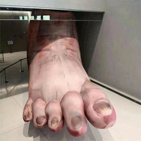 Modèle Anatomique Géant Gonflable de Pied Humain Réaliste avec Doigts, Marquable, pour Exposition Artistique/Présentation Médicale/Musée/Événement/Fête