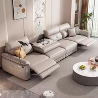Das Neueste Europäische Moderne Wohnzimmer-Sofa Elektrischer Loungesessel Ledersofa-Set Design