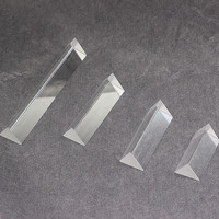 Pujiang Offre Spéciale K9 prisme équilatéral en verre optique triangulaire presse-papier en cristal triangle clair personnalisé