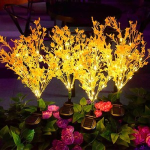Lámpara de enchufe de tierra resistente al agua LED IP65 con energía solar Araña Lirio Girasol Rosa Flor artificial Diente De León Césped - Product Image 3