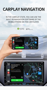 BQCC 2DIN <span class=keywords><strong>Carplay</strong></span> Android Auto Car Radio 7 "HD Pantalla Estéreo BT FM USB AUX-in AHD Ayuda de marcha atrás Multimedia Autoradio L2 - Product Image 5