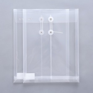 Chenmg <b>File</b> Fastener <b>A4</b> PP Waterproof Transparent Document Bag With Thread Buckle For Storage 94518 - Product Image 2