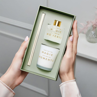 Ensemble cadeau diffuseur de parfum AIKUN avec bâtonnets en rotin et boîte haut de gamme pour la décoration de la maison, du spa et des chambres d'hôtel