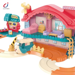 Chengji High Speed Electric Rail <strong>Car</strong> Racing Game Slot Track Racer Toy Cartoon <strong>Town</strong> Educational <strong>Car</strong> Toy with Puzzle Track - Product Image 3