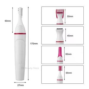 Épilateur électrique multifonction 5 en 1, ABS rechargeable, lames en acier inoxydable pour femmes, rasoir pour l'épilation, rasoir pour les sourcils, les aisselles - Product Image 6