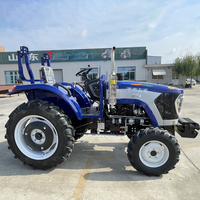 Tracteur de jardin miniature agricole à moteur 4x4 de 70 CV 80 CV avec cabine, fourni par le fabricant