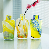 Vase en verre cristal de luxe rétro fait main, style scandinave moderne décontracté, hydroponique, écologique, décoration d'intérieur, Bar Mitzvah