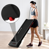 Tapis de course électrique compact 2,5 CV, tapis de marche portable sous le bureau avec écran LED pour la maison et le bureau, idéal pour gagner de la place