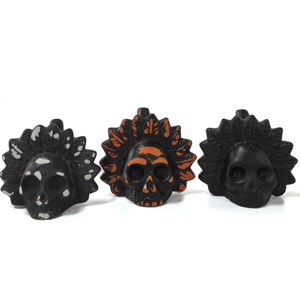 Silbato de grito negro de cerámica, grito de muerte Azteca para Halloween aterrador con silbidos fantasmales y espeluznantes y juguetes de fiesta - Product Image 2