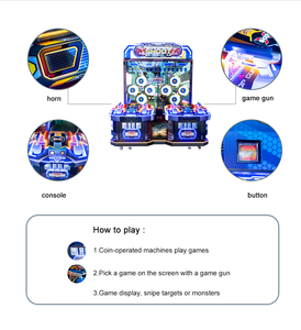 Machine de <span class=keywords><strong>jeu</strong></span> de tir de divertissement pour adultes Jeux vidéo d'arcade à pièces à 4 joueurs avec accepteur de facture de construction en métal 220V - Product Image 6