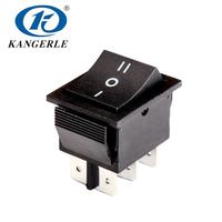 Interrupteur à bascule intelligent marin KCD2-231 4P IP67 SPDT/SPST 16A 250V AC ON-OFF, corps noir pour bateaux