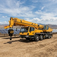 Grue mobile sur camion TC600C5 de 55 tonnes, moteur de pompe pour la construction de ponts, levage de composants lourds, haute efficacité - Vente chaude