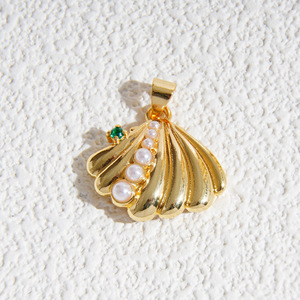 Ocean Series Copper Pendant Mixed Shapes Plated For DIY Necklace Earrings Accessories Wholesale - Product Image 2