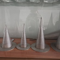 Filtre à mailles en métal perforé multicouche avec long manche pour canalisations
